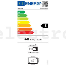 43" Ultra HD LED LCD-teler Philips, 43PUS7009/12