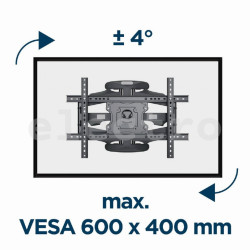 Настенное крепление для телевизора GEMBIRD (32"-75"), WM-75ST-01