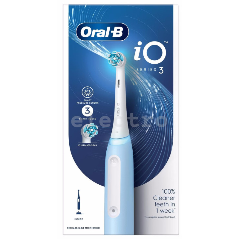 Электрическая зубная щетка Oral-B iO3, голубой, IO3ICEBLUE