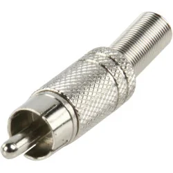 RCA pistik metallist punane triip, CC-010R, 295014 RCA pistik metallist punane triip, CC-010R, 295014