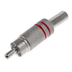RCA pistik metallist punane...