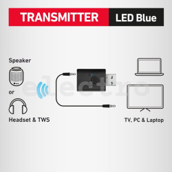 Беспроводной адаптер USB-A, 3,5 мм, Bluetooth, SBS, TERXTXBTK