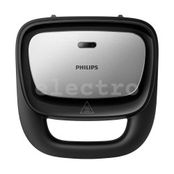 Бутербродница PHILIPS, панини / вафли / сэндвичи, черная 750 Вт, черный, HD2350/80