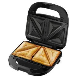 Бутербродница PHILIPS, панини / вафли / сэндвичи, черная 750 Вт, черный, HD2350/80