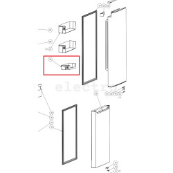 Hisense külmiku alumine ukseriiul HK1614893