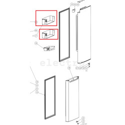 Верхняя и средняя дверная полка холодильника Hisense, HK1575868