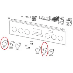 Ручка переключателя конфорки для электрической плиты Electrolux/ AEG, 140198914016