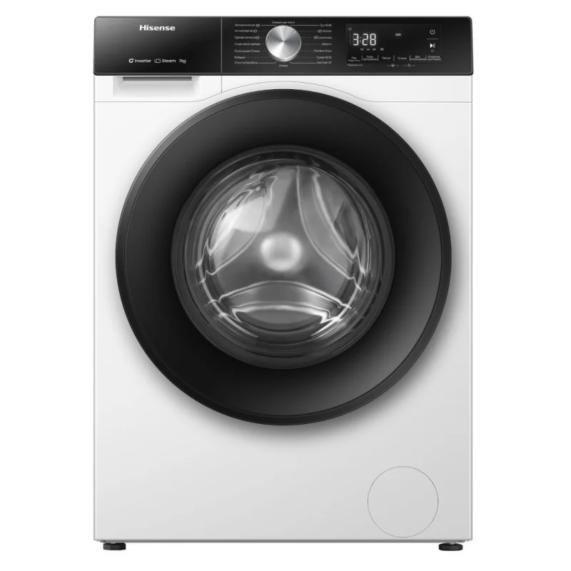 Стиральная машина Hisense, 7 кг, глубина 43,5 см, 1200 об/мин, WF3S7021BW