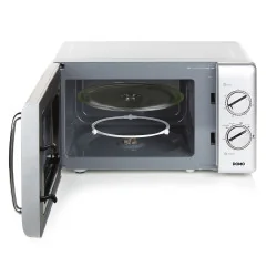 Микроволновая печь, 20 л, 700 Вт, DOMO, серебристый, DO3020