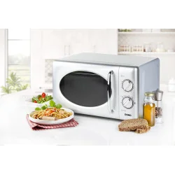 Микроволновая печь, 20 л, 700 Вт, DOMO, серебристый, DO3020