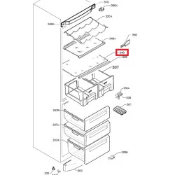 Electrolux külmiku klaasriiul, 2426294084, 2426294100