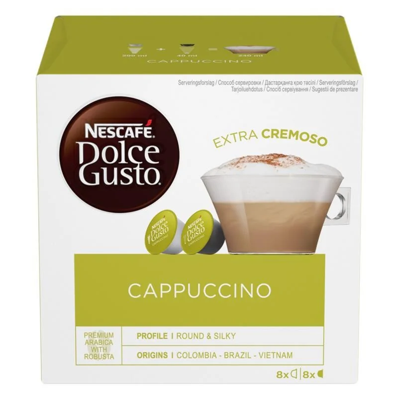 Kohvikapslid Nescafe Dolce Gusto Cappuccino, Nestle 8+8 tk