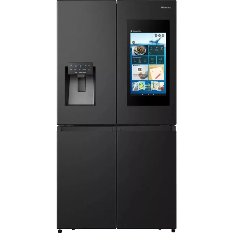 SBS-külmik Hisense, Cross Door, NoFrost, 577 L, kõrgus 179 cm, must, RQ760N4IFE