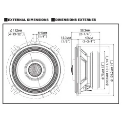 Autokõlarid Alpine S2-S40, 10cm, 45W