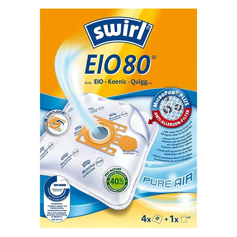 Пылесборники SWIRL EIO80MNEW