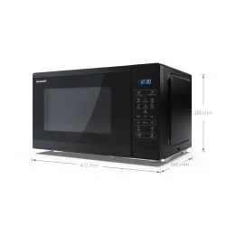 Микроволновая печь Sharp, 25 л, 900 Вт, черный, YC-MS252AE-B