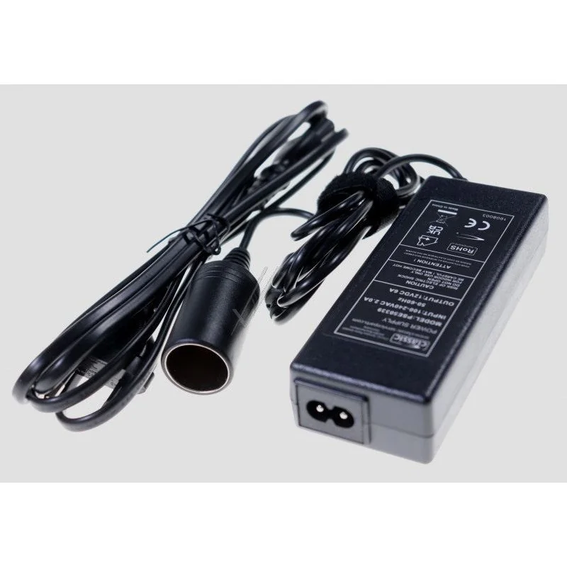 Autokülmiku toiteadapter 12V, 1A, sigaretisüütaja pesaga