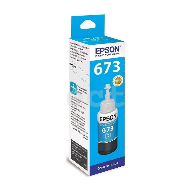 Контейнер с чернилами Epson, T6732 (голубой)