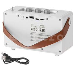 Juhtmevaba kõlar raadioga Camry, CR1902W, valge Juhtmevaba kõlar raadioga Camry, CR1902W, valge