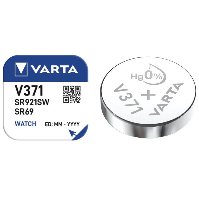 Батарейка V370, V371, SR69, SR920W, VARTA 1,55V