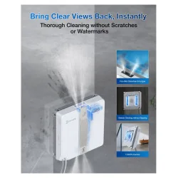 Aknapesurobot Ecovacs Winbot Mini, valge/hall, WINBOTMINI