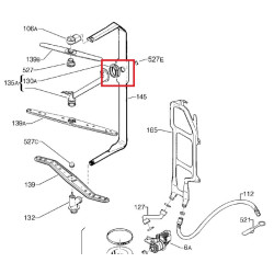 Разбрызгиватель (верхний) для посудомоечной машины Electrolux, Zanussi, AEG, 1527169120