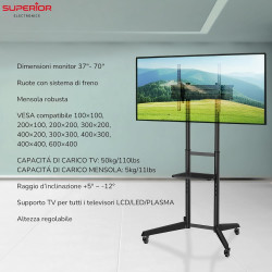 Напольная стойка для телевизора SUPERIOR 37"-70", SUPSTV022