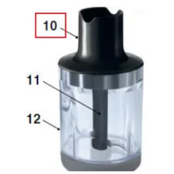 Philips saumikseri anuma kaas must XXL HR16,420303596121