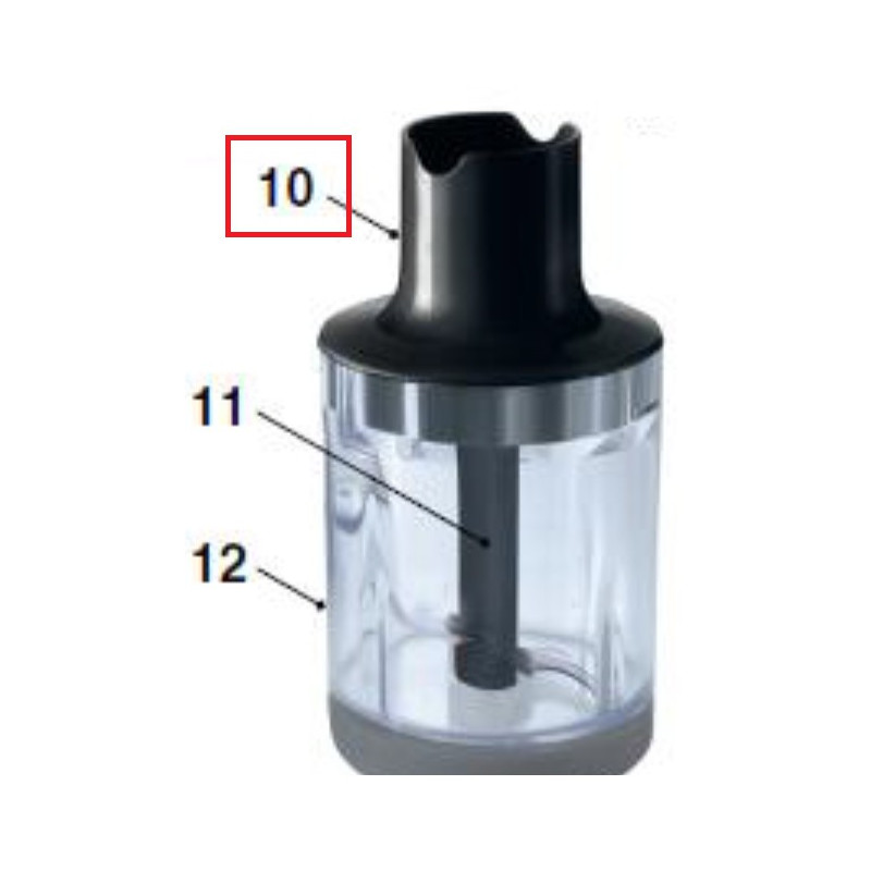 Philips saumikseri anuma kaas must XXL HR16,420303596121