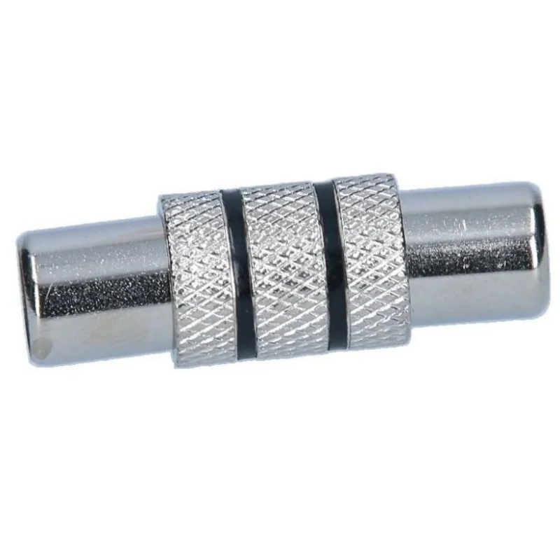 Аудиопереходник RCA гнезда/ RCA гнезда, металл/черный, 2646719