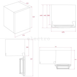 Холодильник Teka, 80 л, высота 85 см, RSR10138WH Холодильник Teka, 80 л, высота 85 см, RSR10138WH