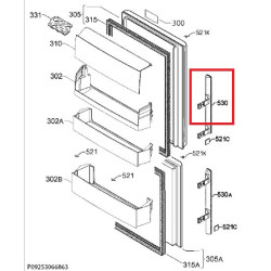 Electrolux külmiku ülemine käepide 2636027084