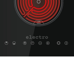 Integreeritav keraamiline pliidiplaat Cata, must, TD3002BK