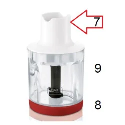 Philips saumikseri segamisnõu kaas väike valge ProMix