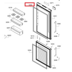 Siemens/ BOSCH külmiku jaheosa uksetihend, 00715841