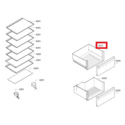 Корпус ящика для холодильника Bosch/Siemens, 11012931