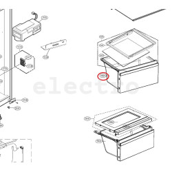 LG SBS külmiku juurviljasahtel, ülemine, AJP73816705