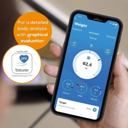 Diagnostiline saunakaal Beurer, 180 kg, Bluetooth, must, BF105