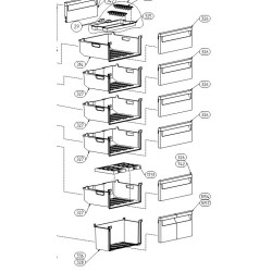 Ящик морозильной камеры, нижний, для холодильника Beko 5704390100, 5704390300