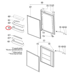 Полка двери для холодильника Snaige D357258-V2, G830509