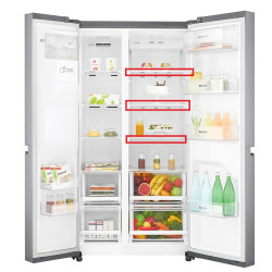 Стеклянная полка для SBS холодильника LG, AHT74413805