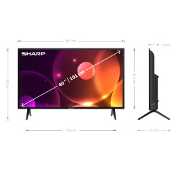 40" FHD Android LCD-teler SHARP, 43FH2EA