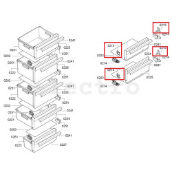 Клипсы для холодильника Bosch/Siemens, 00639091 Клипсы для холодильника Bosch/Siemens, 00639091