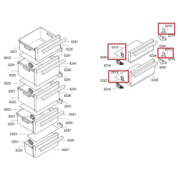 Клипсы для холодильника Bosch/Siemens, 00639091 Клипсы для холодильника Bosch/Siemens, 00639091