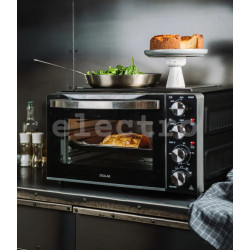 Мини-духовка с двумя конфорками Stollar, 40 л, 3100 Вт, черный, STO740