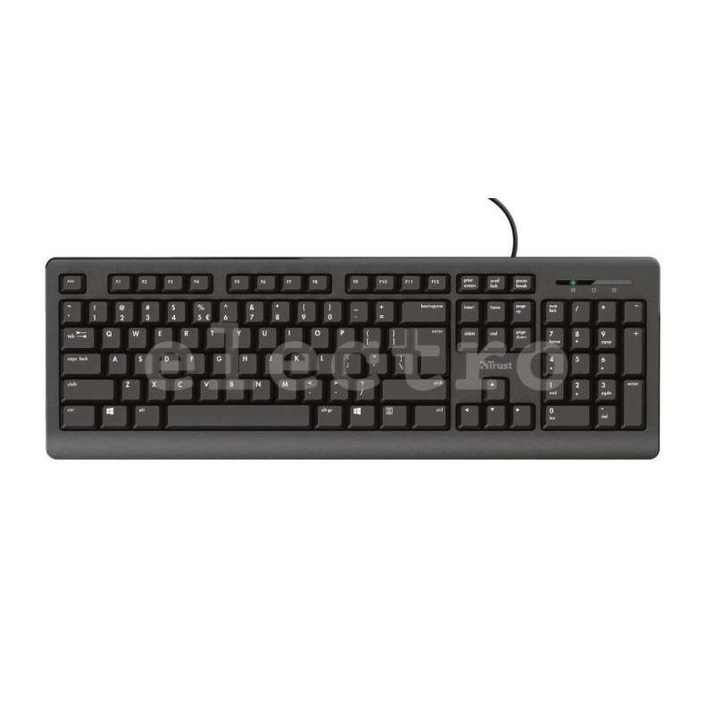 Klaviatuur Trust Primo, EST, must, 24466