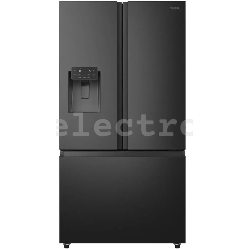 No Frost SBS Холодильник, Hisense, диспенсер для воды и льда, 612 л, высота 179 см, черный, RF793N4SAFE