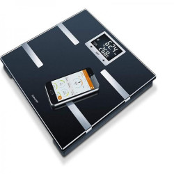 Диагностические напольные весы Beurer, 180 кг, Bluetooth, черный, BF720BT