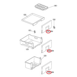 BEKO külmiku luuk, 4332060300