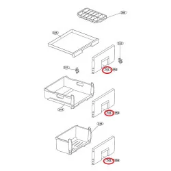 Панель ящика для холодильника Beko, 4332060300